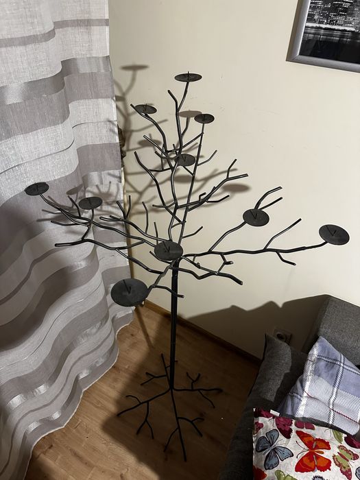 Stojacy świecznik recznie robiony