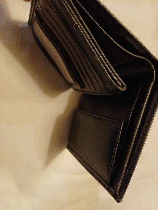 Portfel męski czarny nieużywany eko skórka