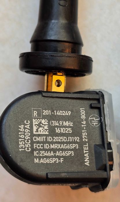Czujnik ciśnienia TPMS 315 MHz  Buick Cadillac Chevrolet GMC SAAB