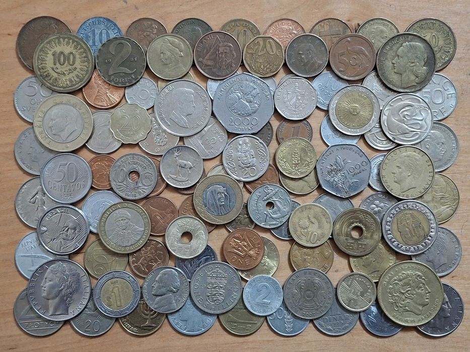 Монеты мира все континенты 100 шт без повторов №7
