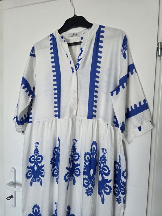 Cudna boho folk komunie wesela 46 48 maxi