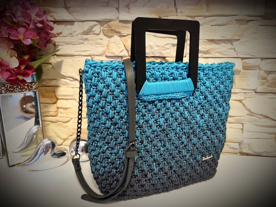 Torebka kuferek hand made ombre