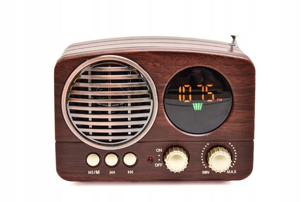 Radio Retro LCD USB Bluetooth Pendrive SD FM AUX