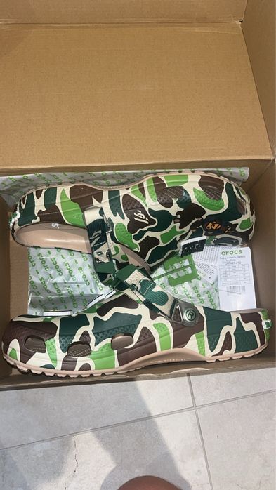 Crocs x Bape Бейп крокси тапки
