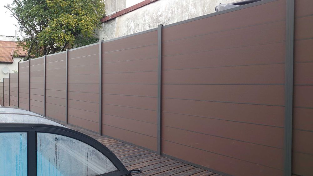 Ogrodzenie kompozytowe WPC panelowe- ALU