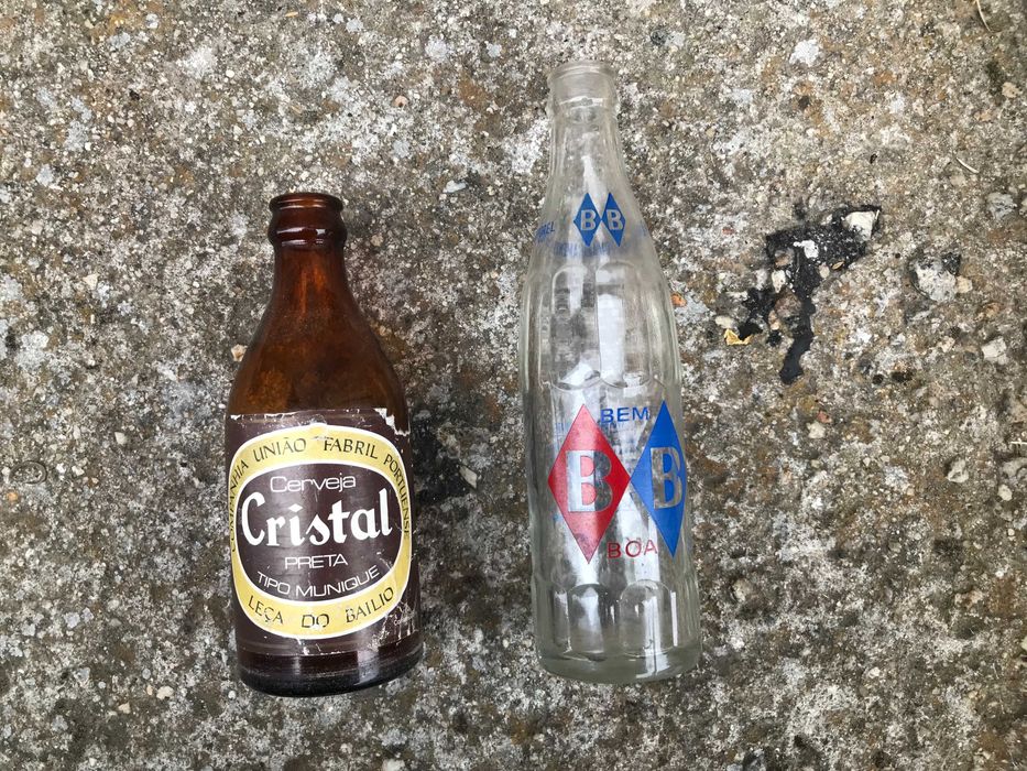 Garrafa antiga de Cerveja Cristal e Gasosa Bem Boa