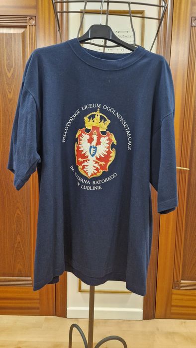 T-shirt męski szkolny XL Promo Starsbawełniany granatowy stan b.dobry