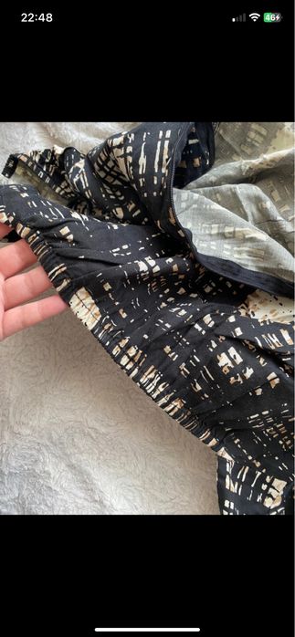 Lato wiosna elegancka sukienka praca biuro czarna biała XL kratka