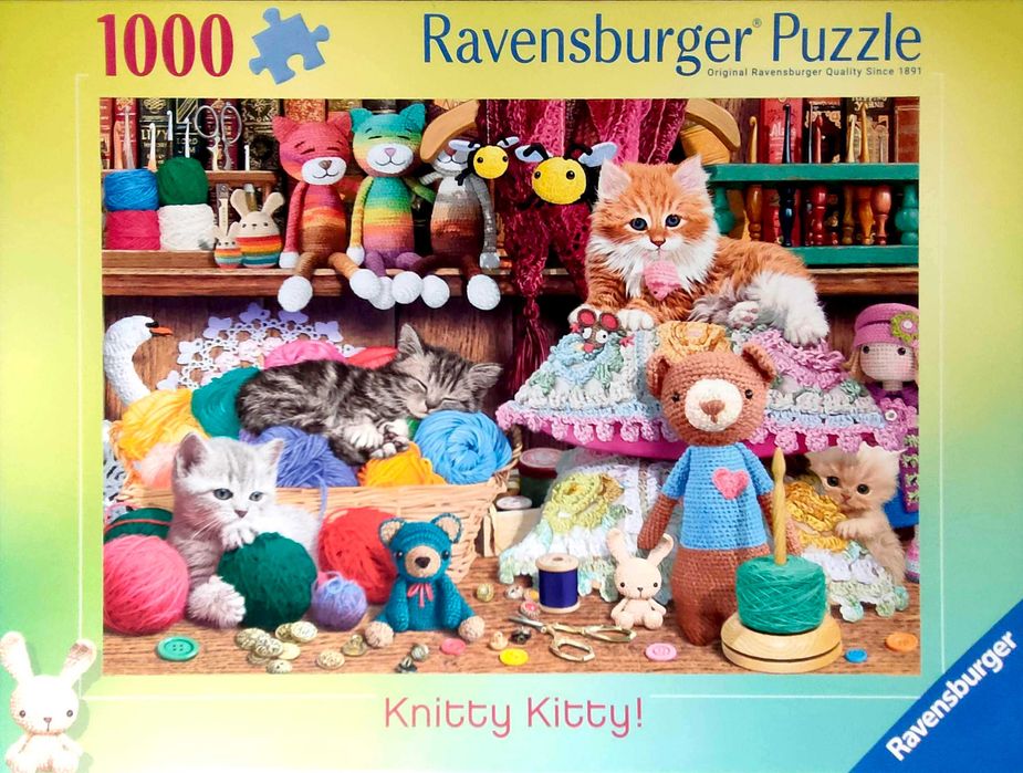 Puzzle Ravensburger 1000 Knitty Kitty