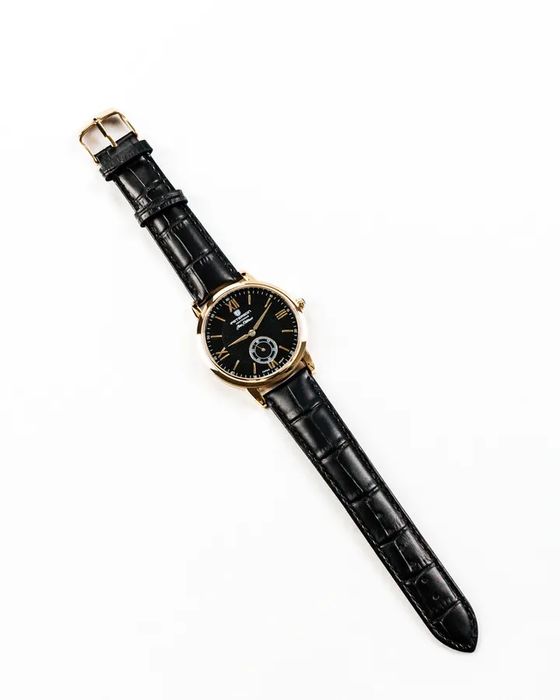 zegarek męski elegancki na pasku pudełko