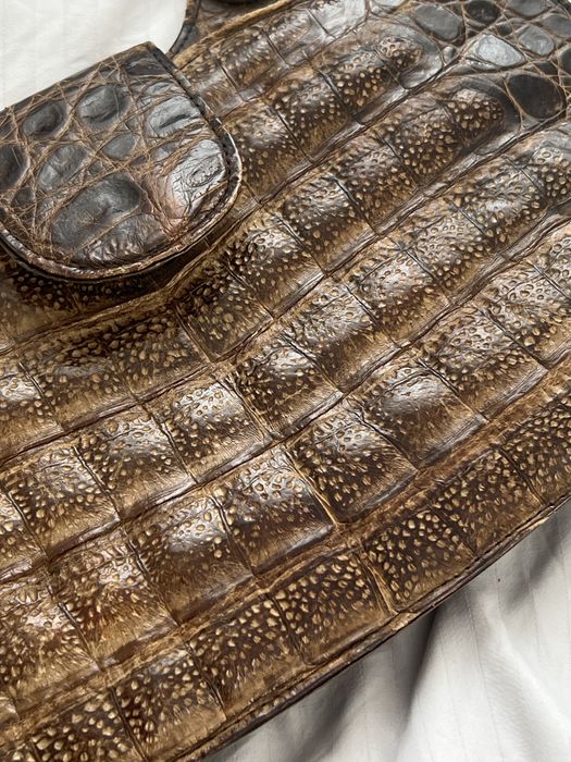 сумка натуральная кожа крокодила винтаж Сумка натуральна шкіра крокод