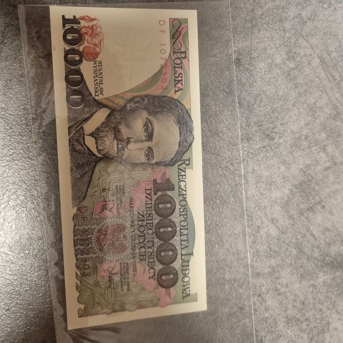 Banknot Nowy Dziesięć Tysięcy Złotych