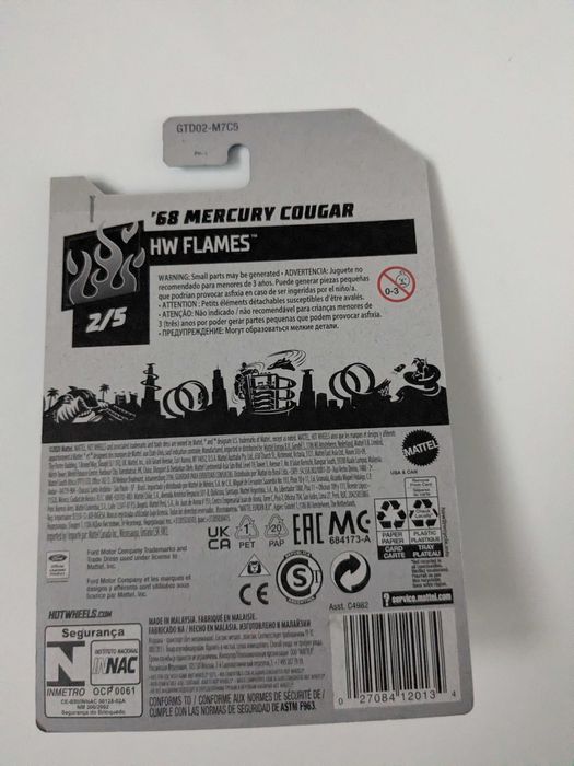 68 Mercury cougar STH Hot Wheels Super Treasure Hunt /Protektor