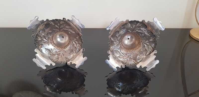 Castiçais em prata Portuguesa