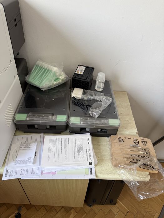 Drukarka do odzieży Ricoh Ri 100 + utrwalacz Ricoh Rh 100- caly zestaw