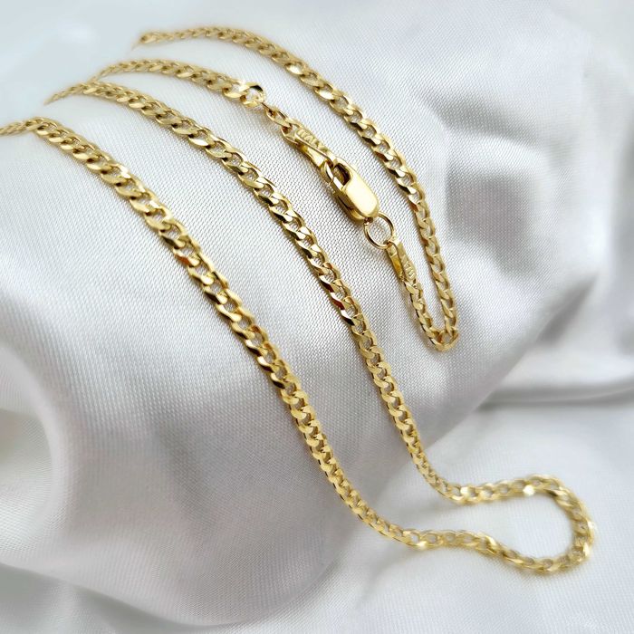 Złoty łańcuszek PANCERKA 5,93g PR.585 14K dł. 60cm