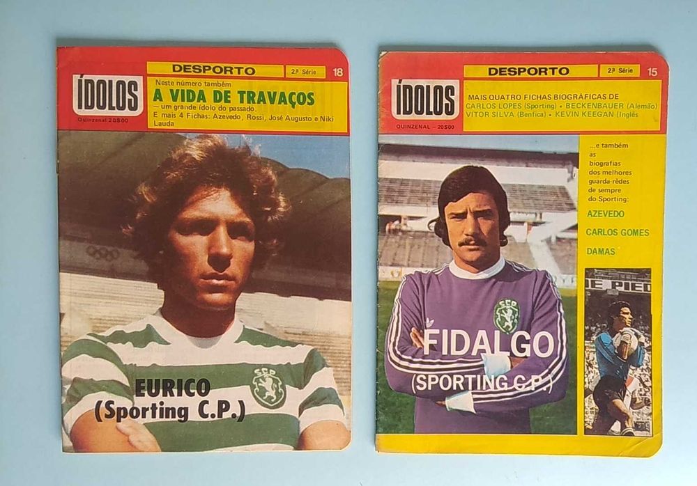 Várias revistas sobre futebol anos 70 Ídolos, Selecções, etc 5EUR cada