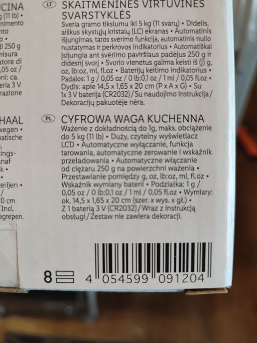 Silvecrest waga kuchenna