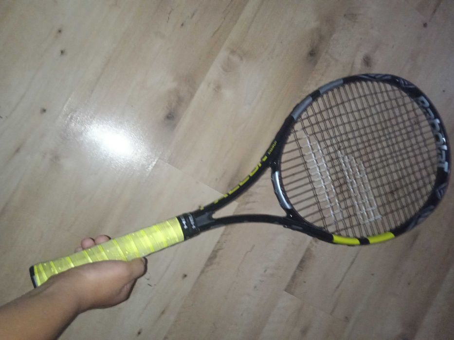 Zestaw: rakieta tenisowa profesjonalna + piłeczki (4 szt.)