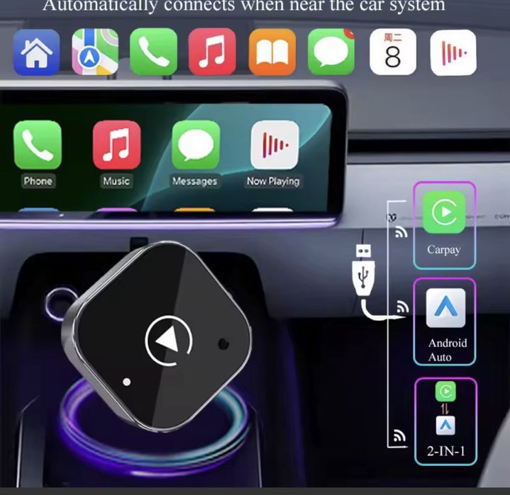 Carplay & AndroidAuto adaptador pen wireless