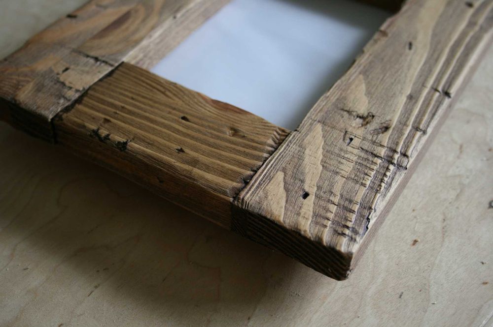 rustykalne ramki na zdjęcia 10x15 cm 3 szt drewniana galeria ścienna
