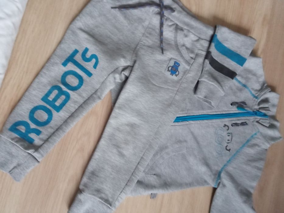 Szare dresy rozpinane Coccodrillo r. 92. Okazja