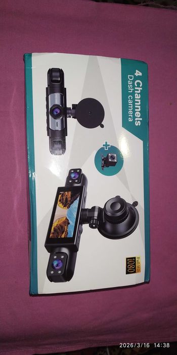 360  видеорегистратор с 4 камерами, Wi-Fi HD 1080P