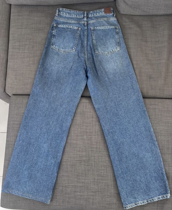 Tiffosi Bonnye Wide Leg Perna Larga Azul Médio 38 / M