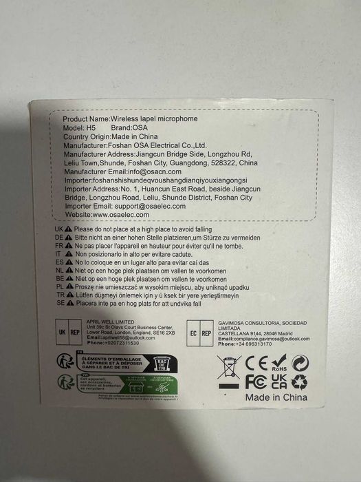 OSA Microfone para iPhone e iPad