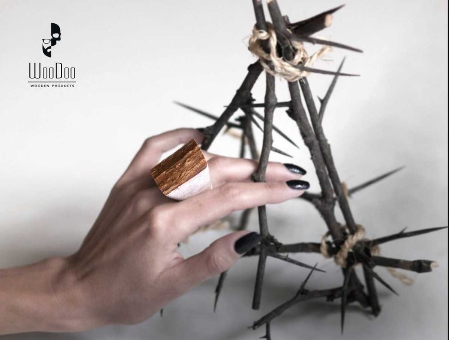 Надзвичайне кільце з рогу лося woodoo