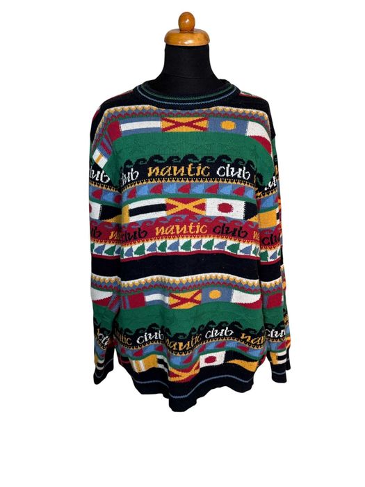 Stylowy męski włoski sweter Montechiaro stylowy L