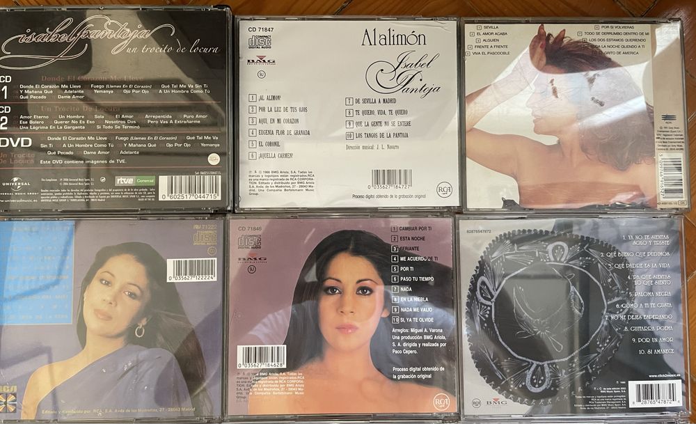 Cd’s e Dvd musical Pantoja e Rocio Jurado