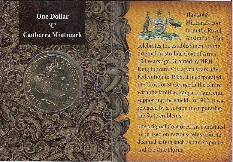 Austrália - - - "10º Aniversário do Brasão de Armas" - - - - - Moeda