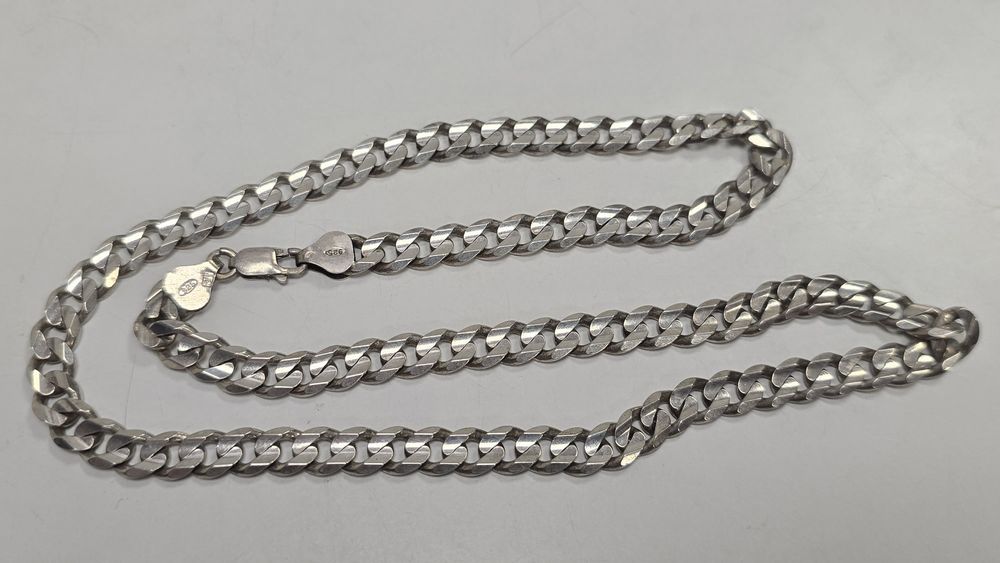 Srebrny łańcuszek 925 pancerka 49cm