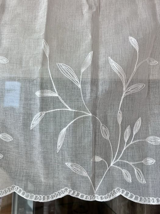 Тюль короткий, фіранка на кухню2 шт,довж 50 Sinsay