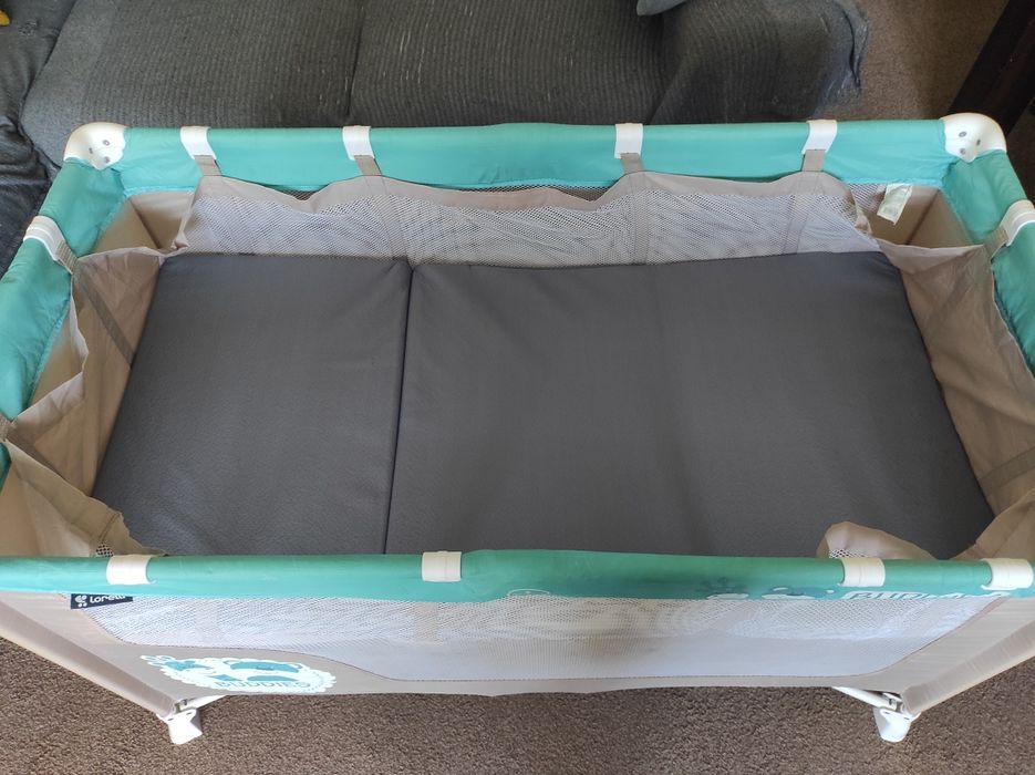 Łóżeczko turystyczne duży zestaw +materac