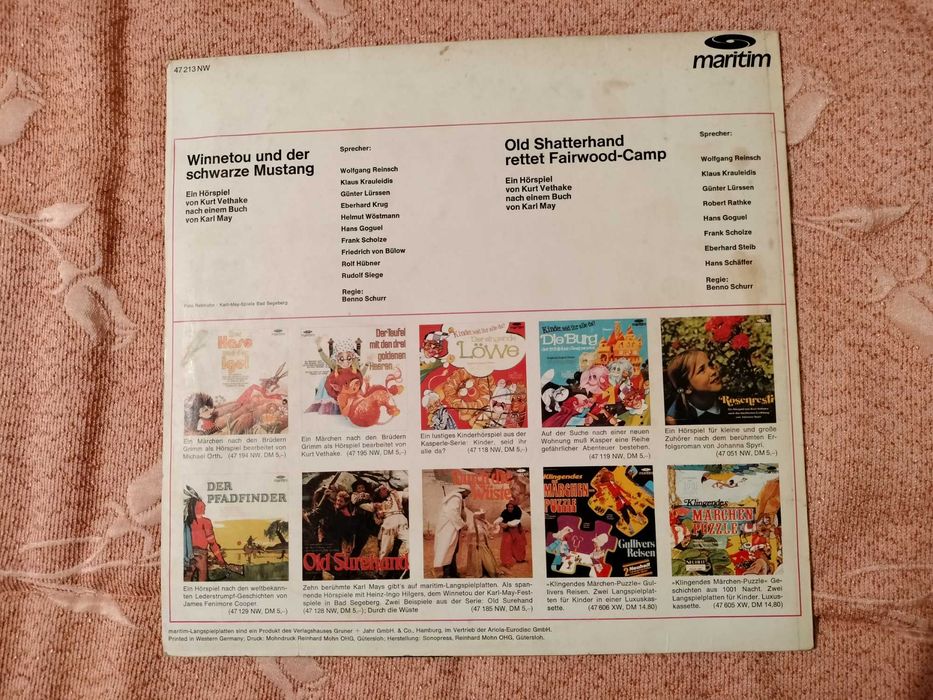 Raro Disco Vinil Alemão com História Sonora ( Hoerspiel )