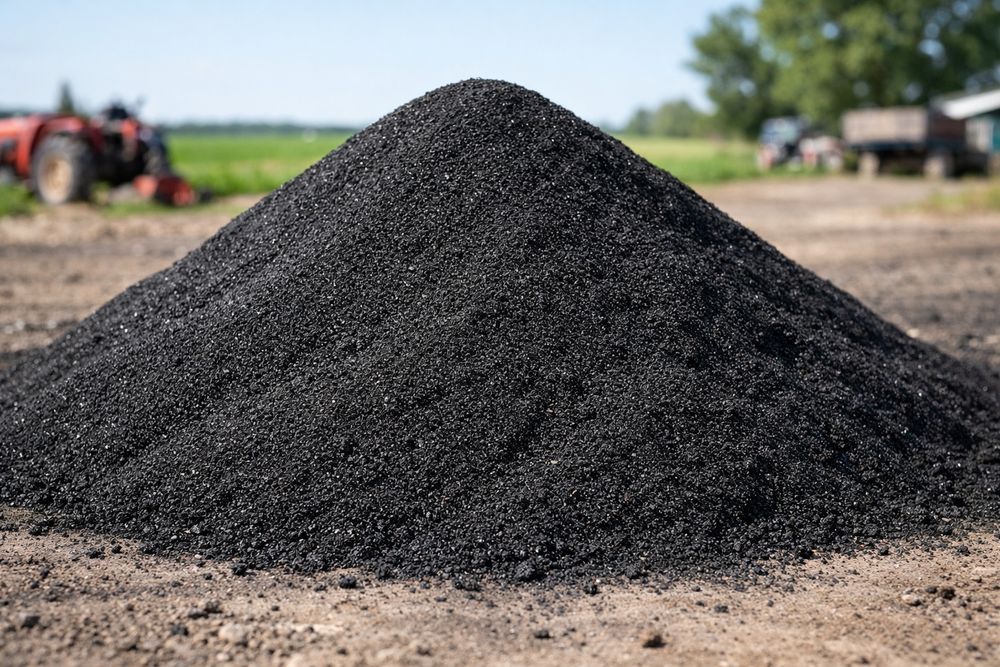 Biochar - Saca de 500 litros
Regenerador e melhorador de solos e subst