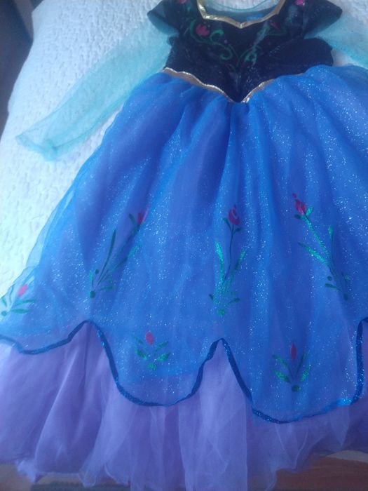 Sukienka na bal dziewczynka Kraina lodu ANNA Z ARENDEL122/128 7/8 lat
