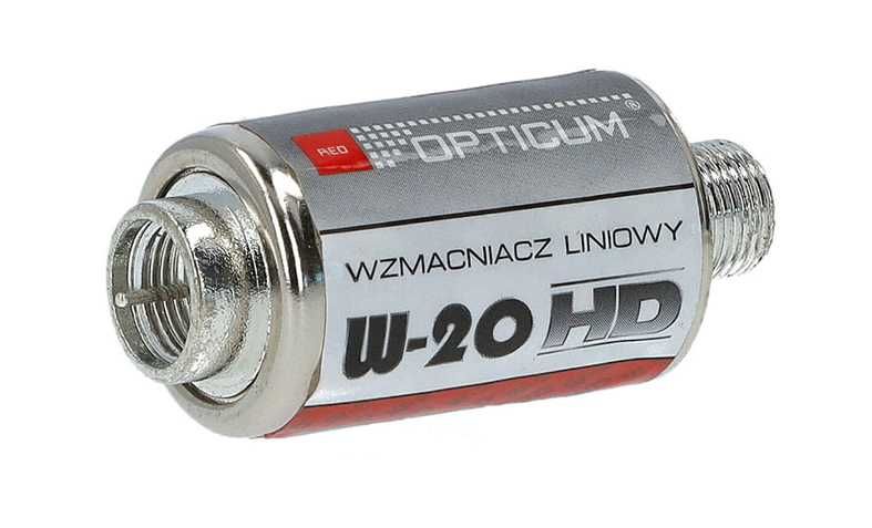 Wzmacniacz antenowy Opticum W-20 20dB 5-12V Liniowy