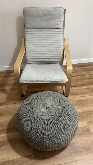 Poltrona Poang + Puff IKEA