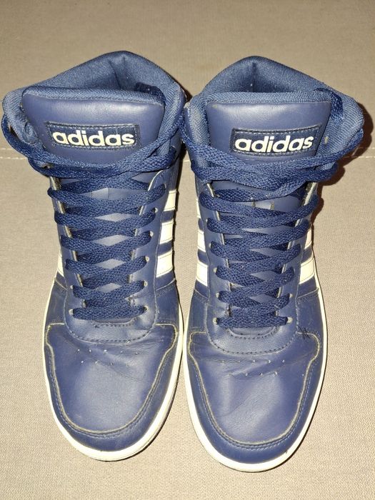 Adidas Hoops Mid 2.0 buty męskie sneakersy wysokie za kostkę 42,5 granatowe sportowe koszykarskie