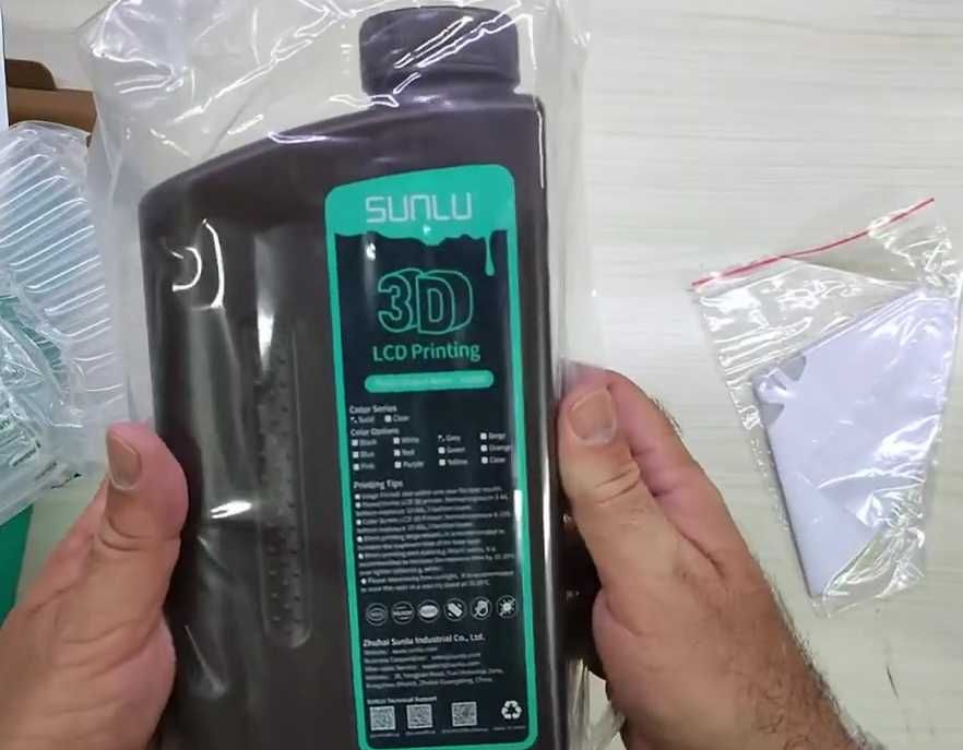 Resinas 3D SUNLU  lavável  e abs like