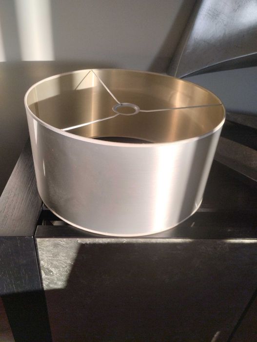 Abajur cinza como novo