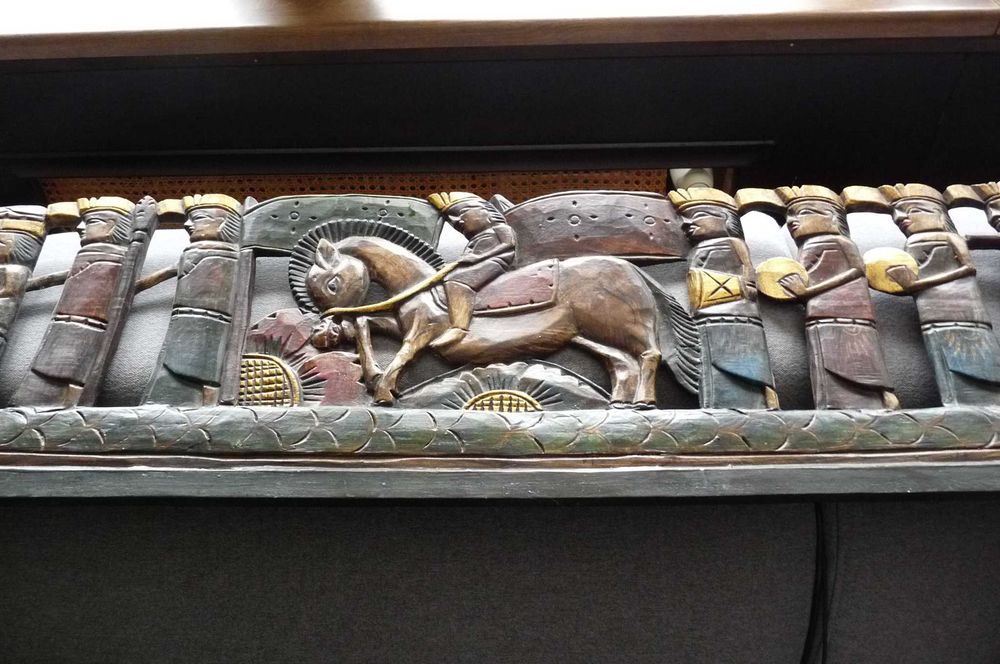 WYPRZEDAŻ/PRZEPROWADZKA kolonialny stary panel ścienny drewniany
