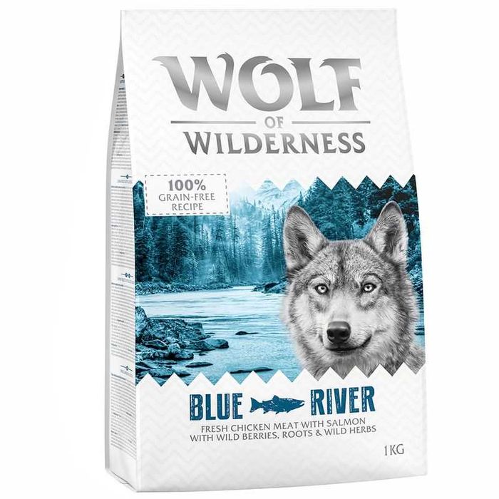 Wolf of Wilderness Blue River łosoś 1 kg karma dla psa