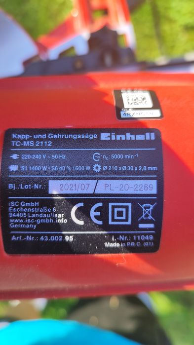 Piła ukośna Einhell TC-MS 2112 + profesjonalny stojak roboczy
