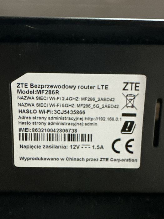 Router ZTE MF286R