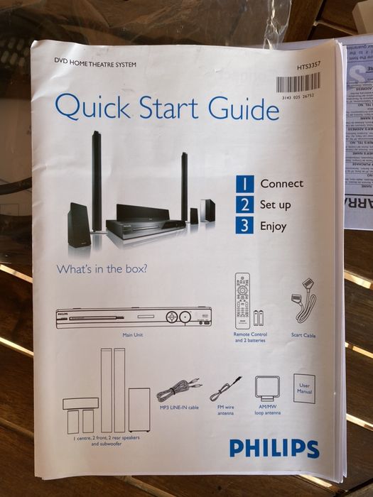 Colunas Home cinema DVD Philips