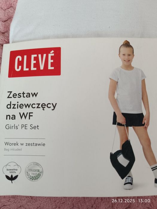 Zestaw na WF koszulka spodenki Cleve r 134 140